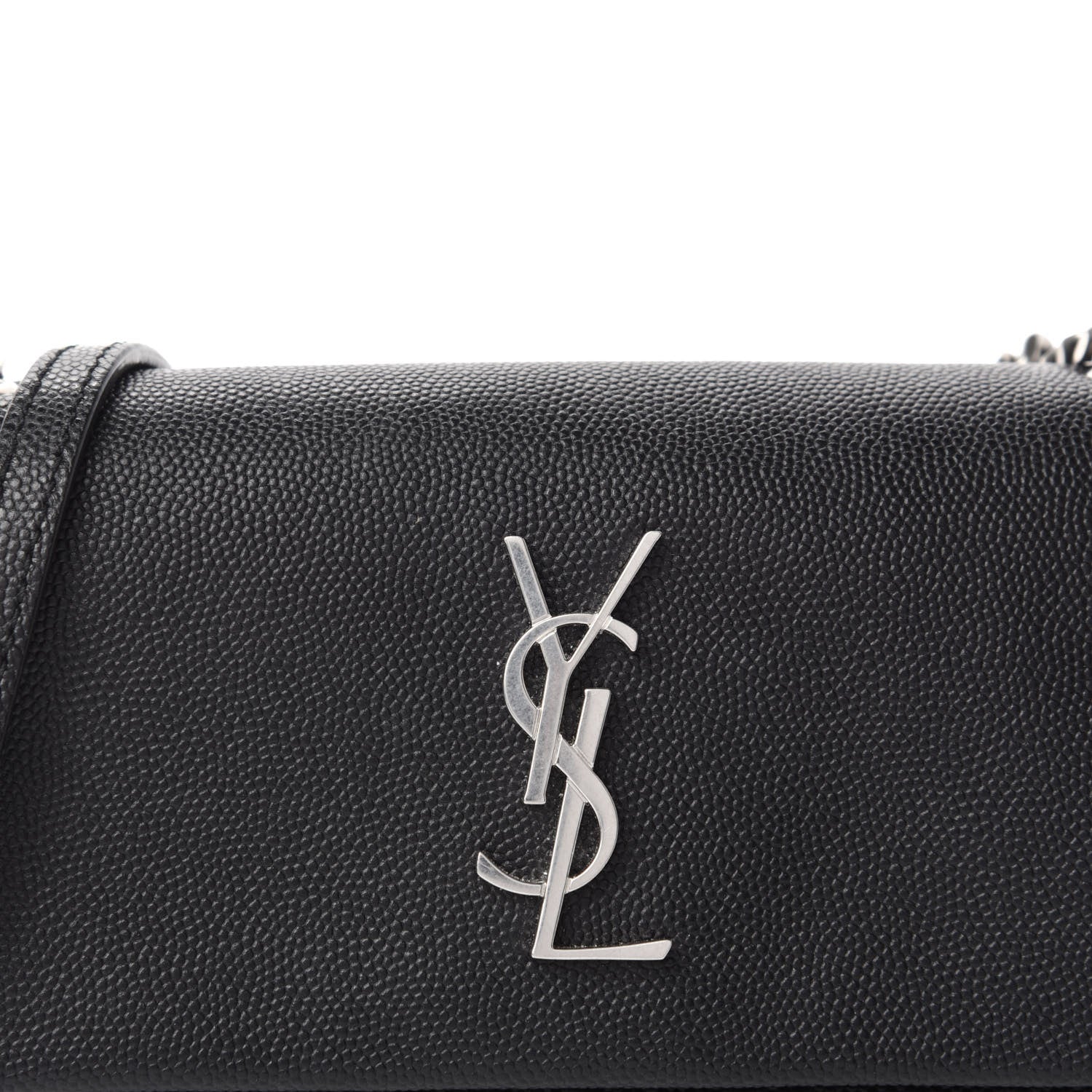 Saint Laurent Grain De Poudre Monogram Toy West Hollywood Fold-Over Bag Black 11 of 11