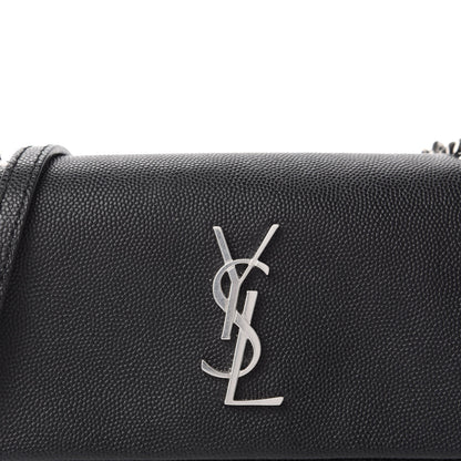 Saint Laurent Grain De Poudre Monogram Toy West Hollywood Fold-Over Bag Black 11 of 11