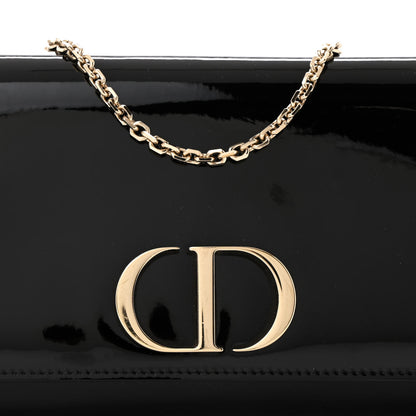 Christian Dior Patent 30 Montaigne Pouch Black 9 of 13