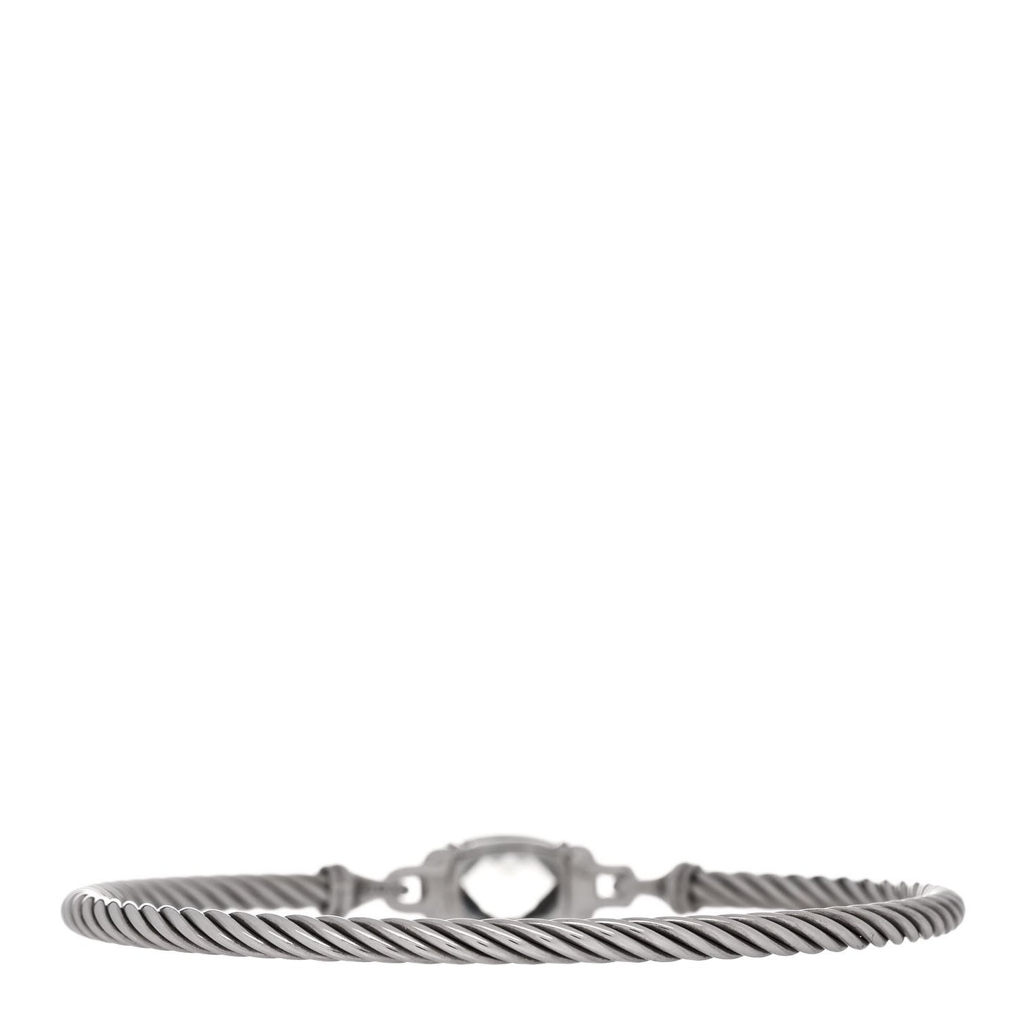 Sterling Silver Diamond Prasiolite 3mm Petite Wheaton Bracelet