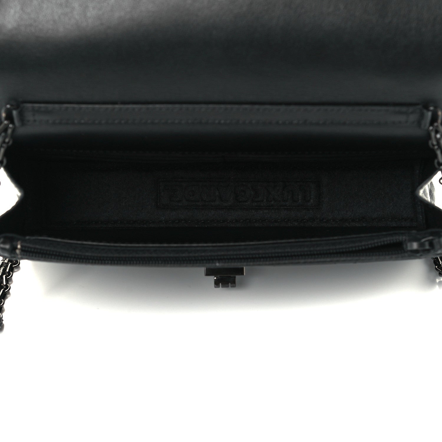 Chanel Aged Calfskin Quilted Reissue Wallet On Chain WOC So Black 5 of 11