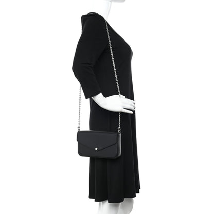 Louis Vuitton Epi Pochette Felicie Black 2 of 14