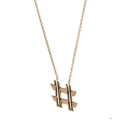 Louis Vuitton LV And Me Hashtag Necklace Gold 4 of 7