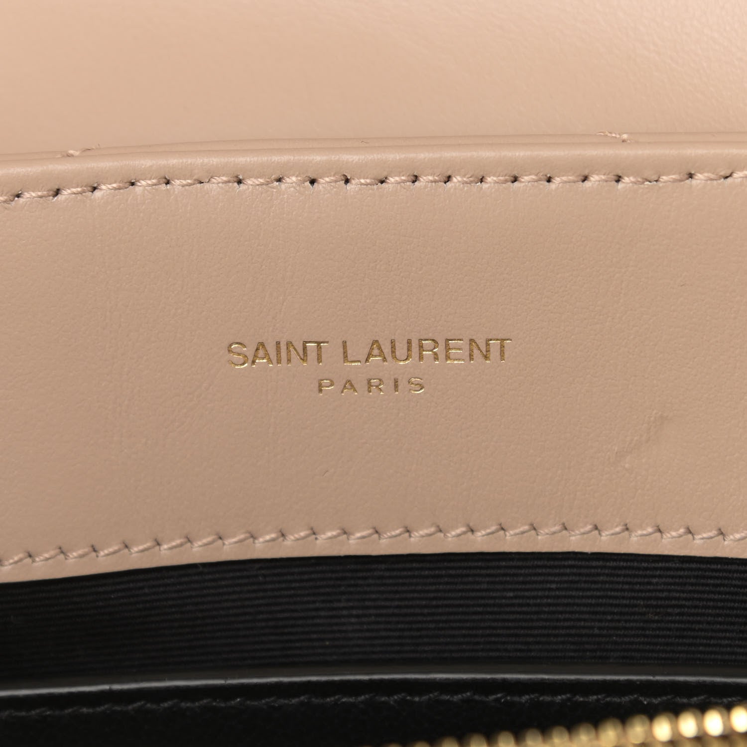 Saint Laurent Calfskin Y Quilted Monogram Small Loulou Chain Satchel Dark Beige 7 of 11