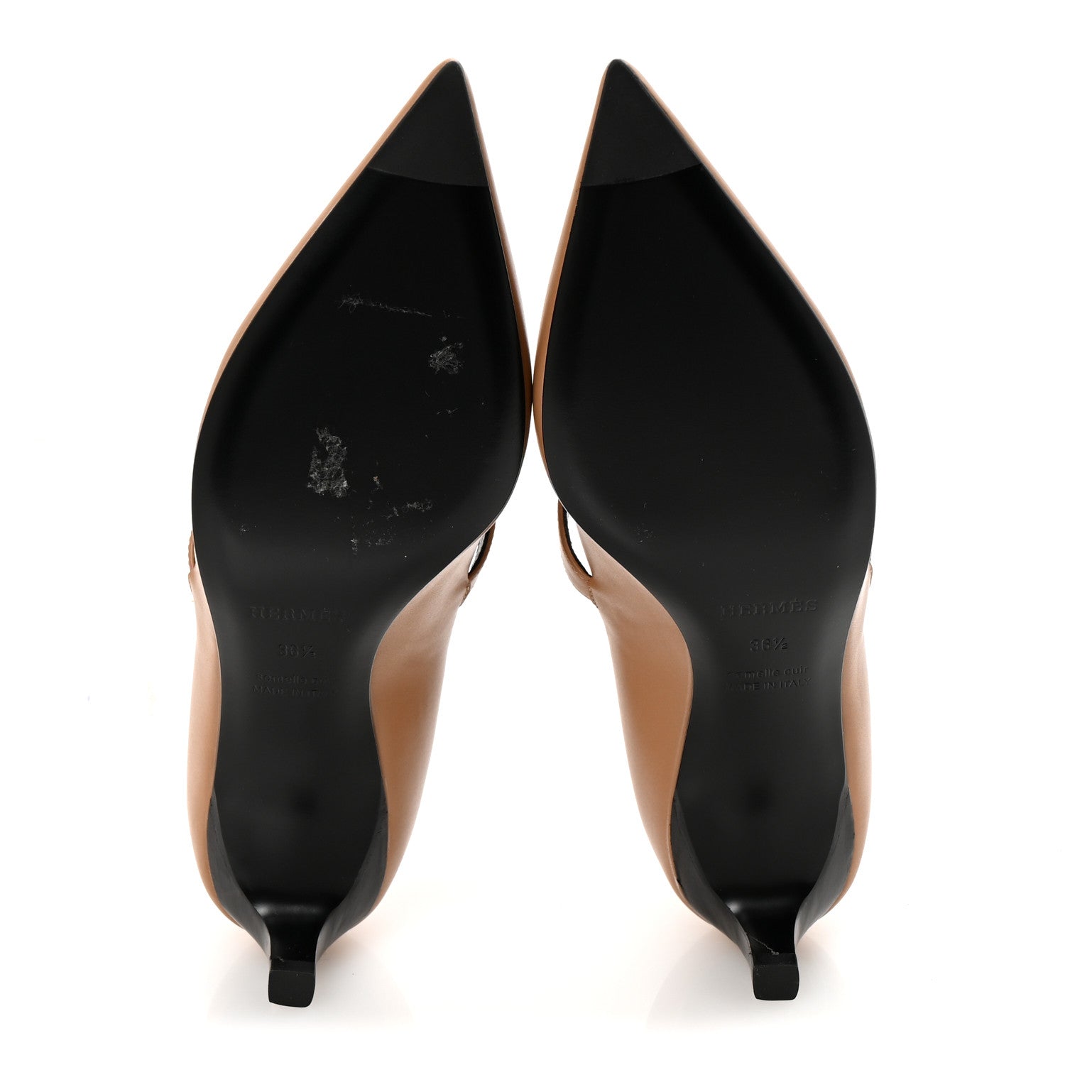 Hermes Calfskin Kiara 40 Pumps 36.5 Naturel Clair 6 of 10