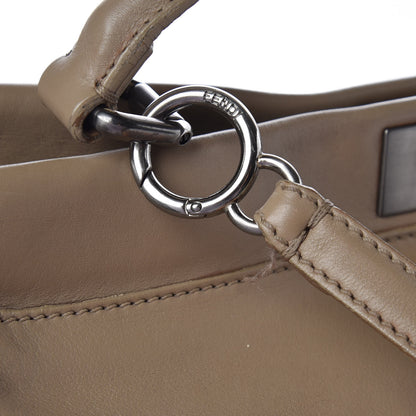 Fendi Vitello Saddle Ayers Large Peekaboo Iconic Satchel Argilla Saddle 18 of 20