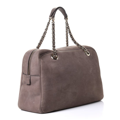 Gucci Vitello Range Medium Soho Bowler Grey Field 3 of 5