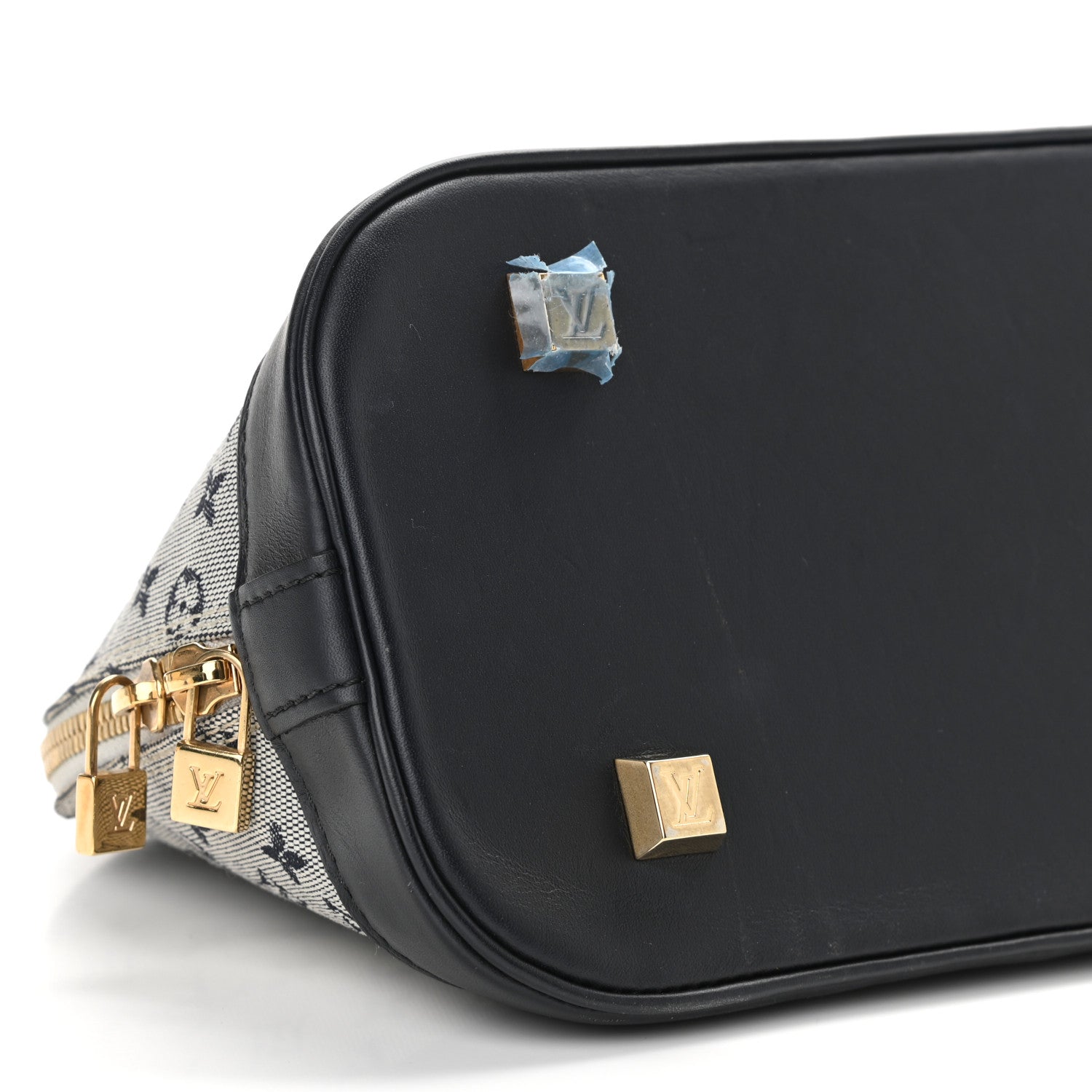 Louis Vuitton Mini Monogram Alma Long Blue 8 of 10