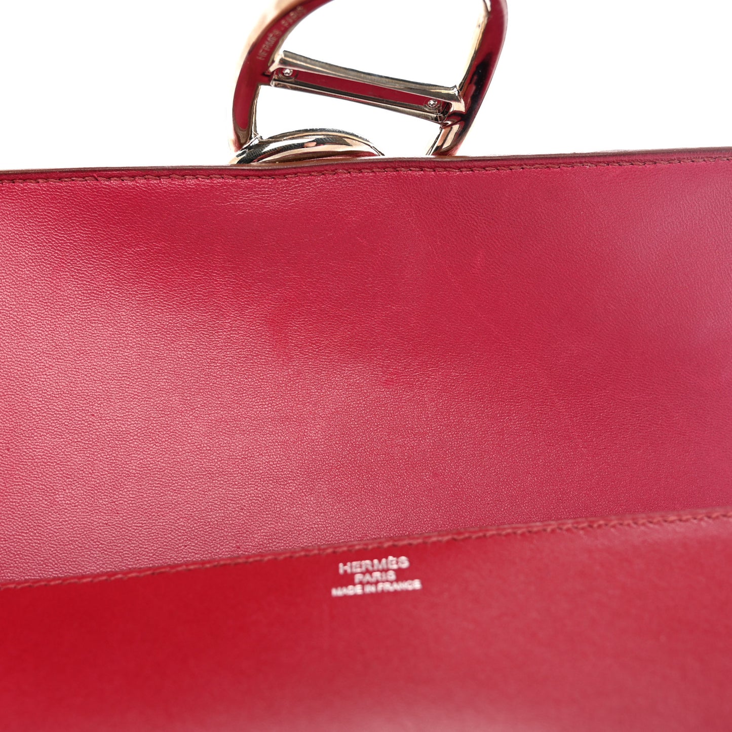 Tadelakt Egee Clutch Rouge Vif
