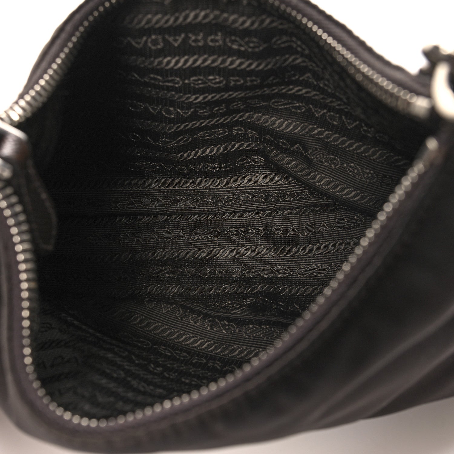 Prada Tessuto Nylon Saffiano Re-Edition 2005 Shoulder Bag Cacao 5 of 10