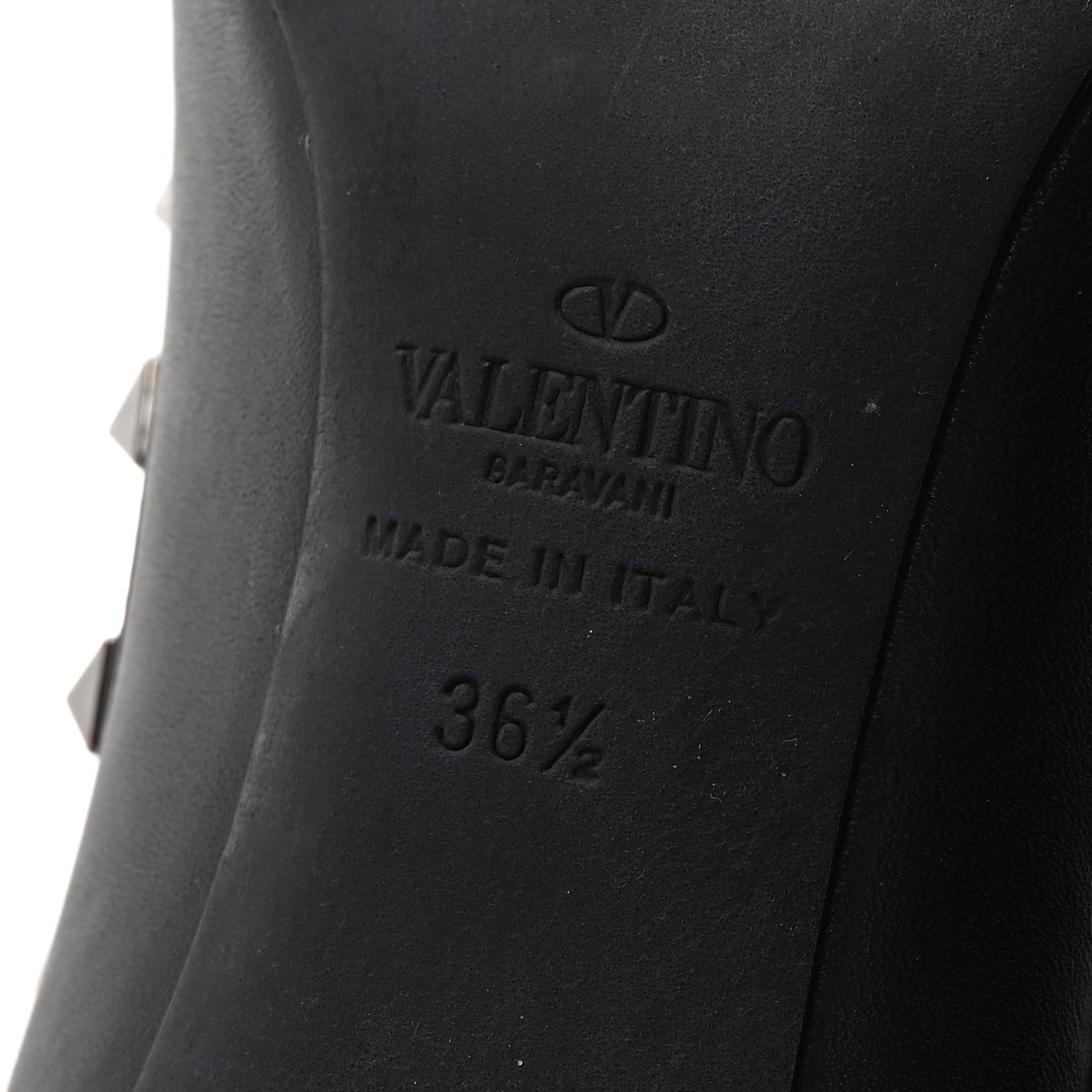 Valentino Garavani Nappa Rockstud 100mm Pumps 36.5 Black 7 of 10