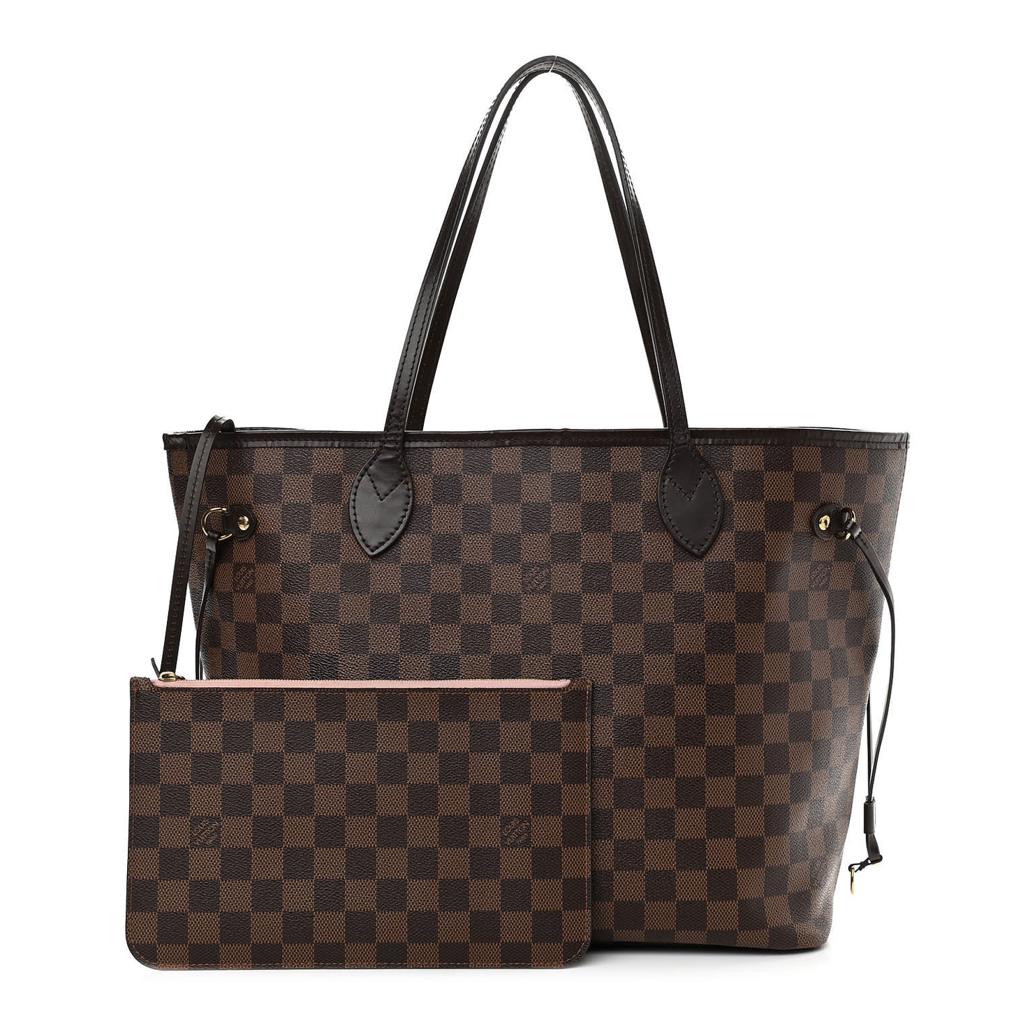 Damier Ebene Neo Neverfull MM Rose Ballerine