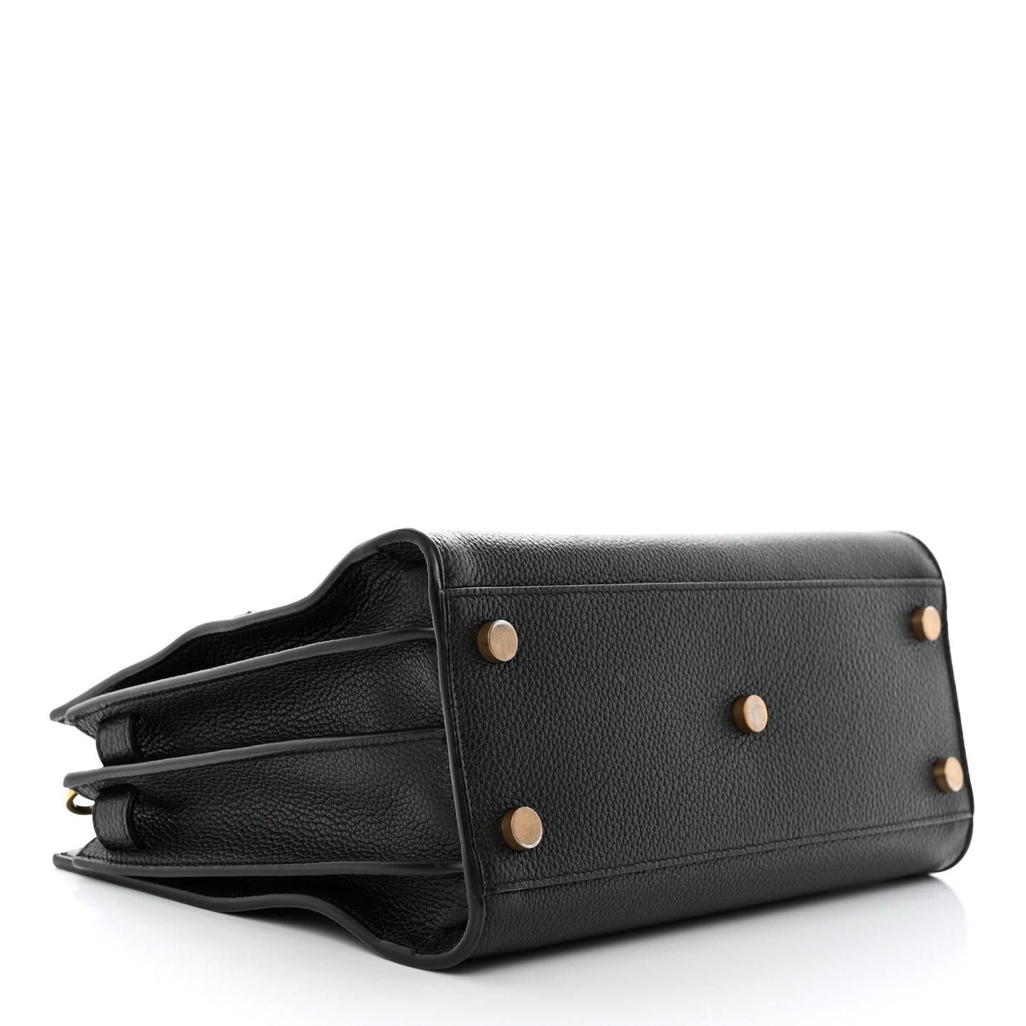Grained Calfskin Baby Sac De Jour Souple Black