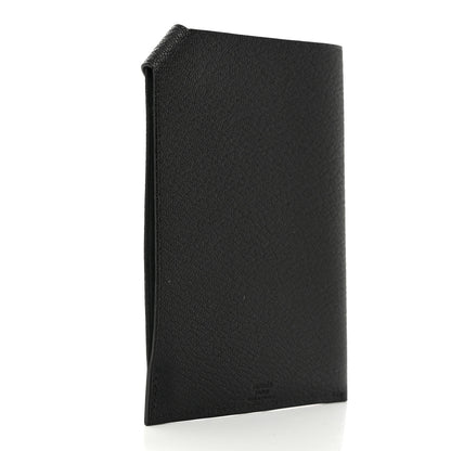 Hermes Chevre Mysore Tarmac PM Passport Holder Black 3 of 7