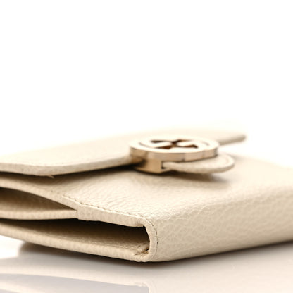 Gucci Dollar Calfskin Interlocking G French Wallet Ivoire 6 of 8