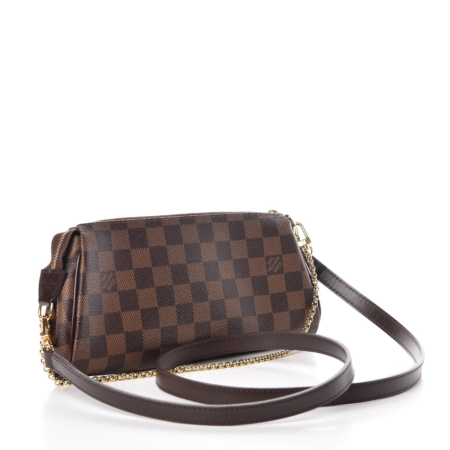 Louis Vuitton Damier Ebene Eva Clutch 3 of 10