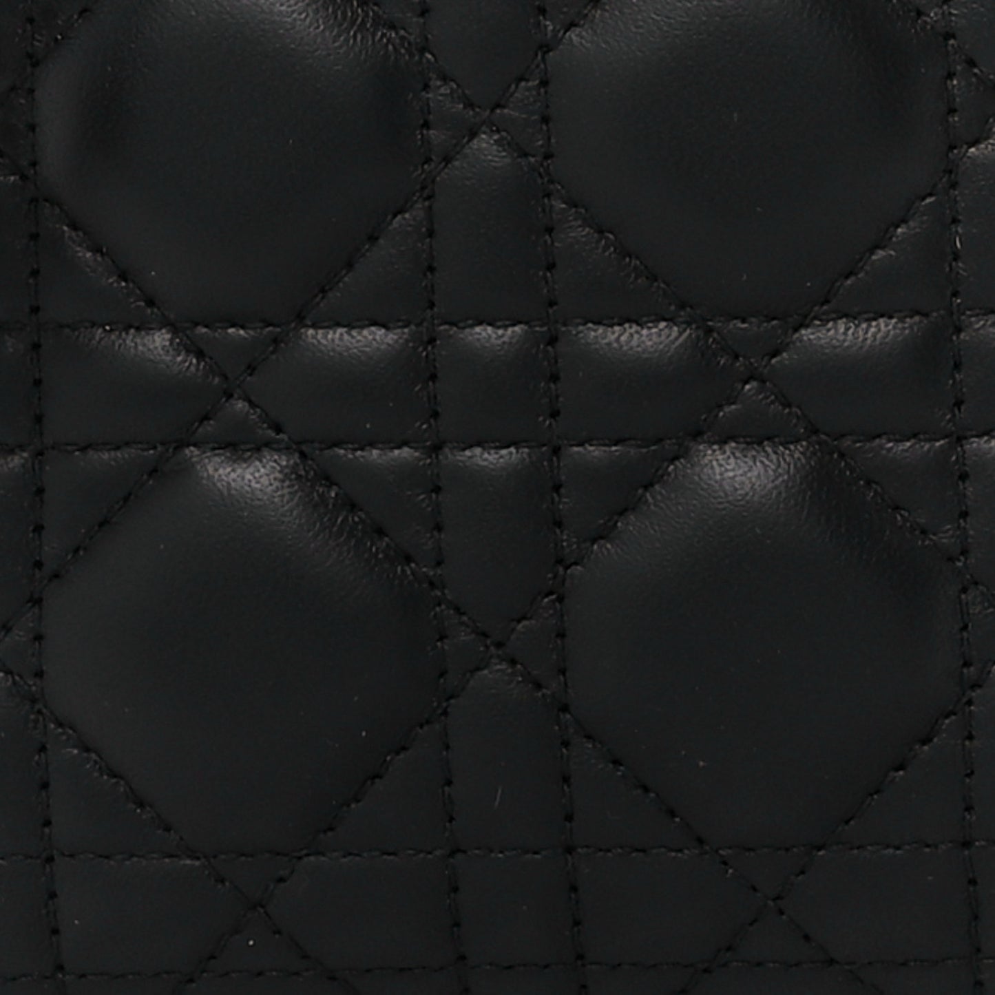 Lambskin Cannage Mini Lady Dior Black