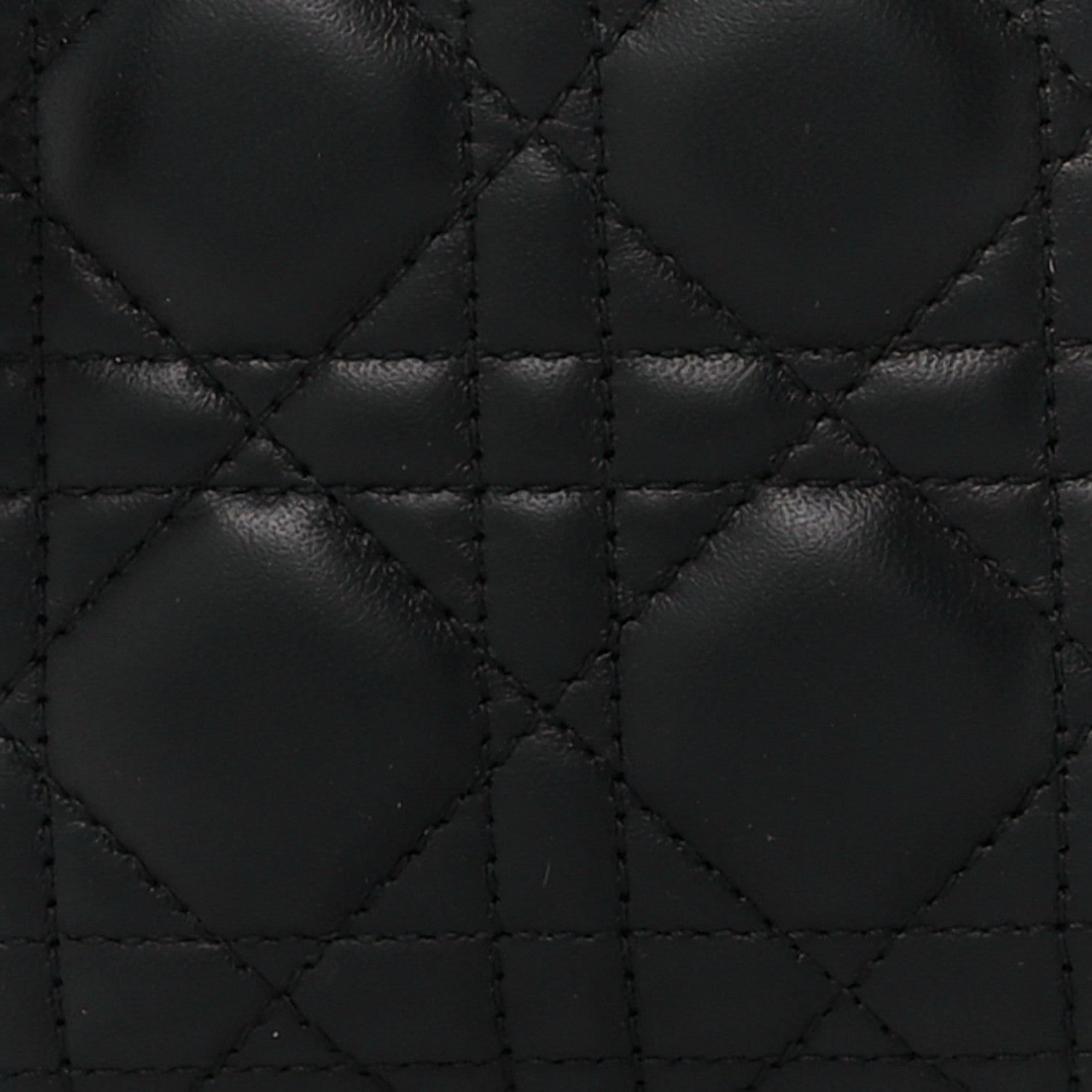 Christian Dior Lambskin Cannage Mini Lady Dior Black 9 of 11