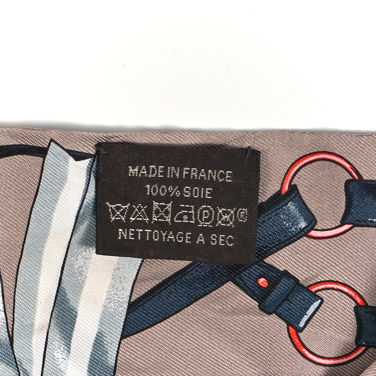 Hermes Silk Jumping Twilly Beige Cendre Orange Anthracite 3 of 4