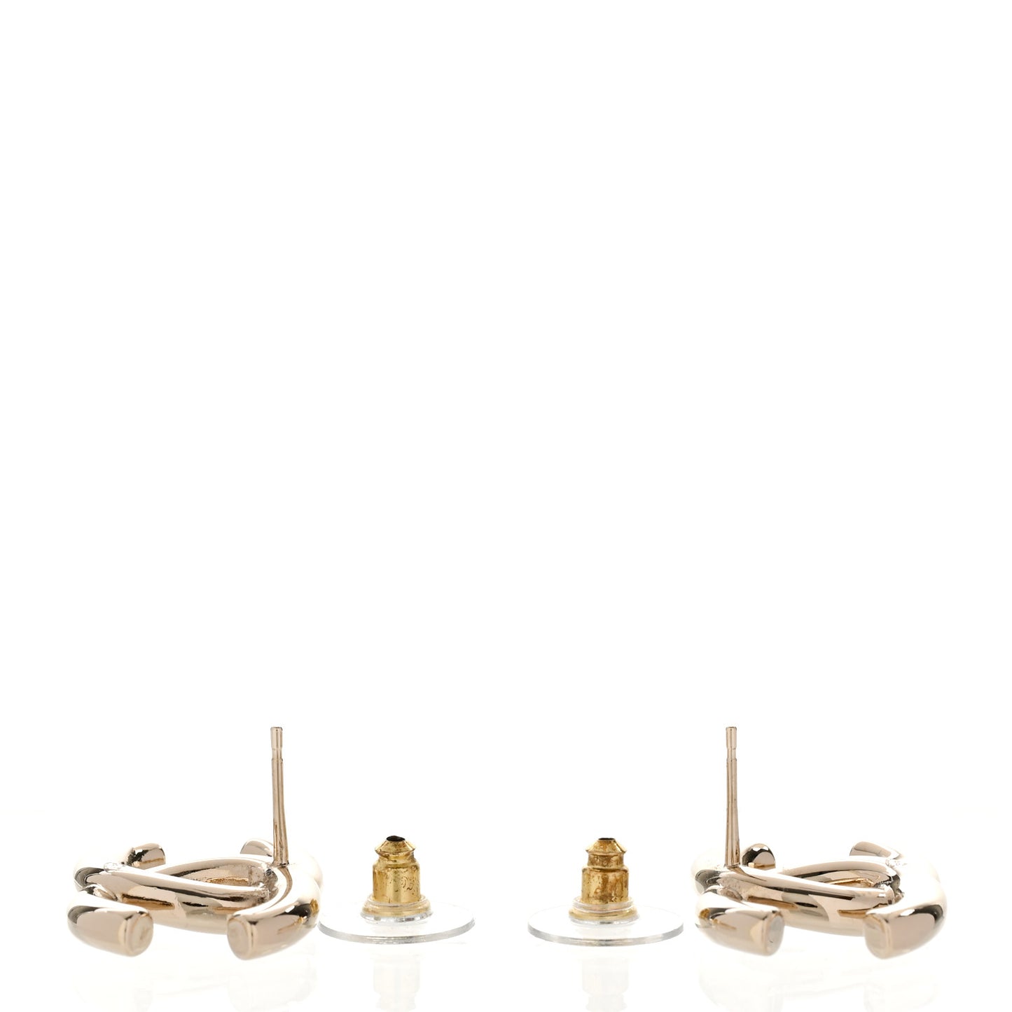 Metal CC Earrings Gold