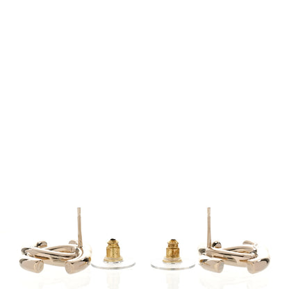 Chanel Metal CC Earrings Gold 4 of 5