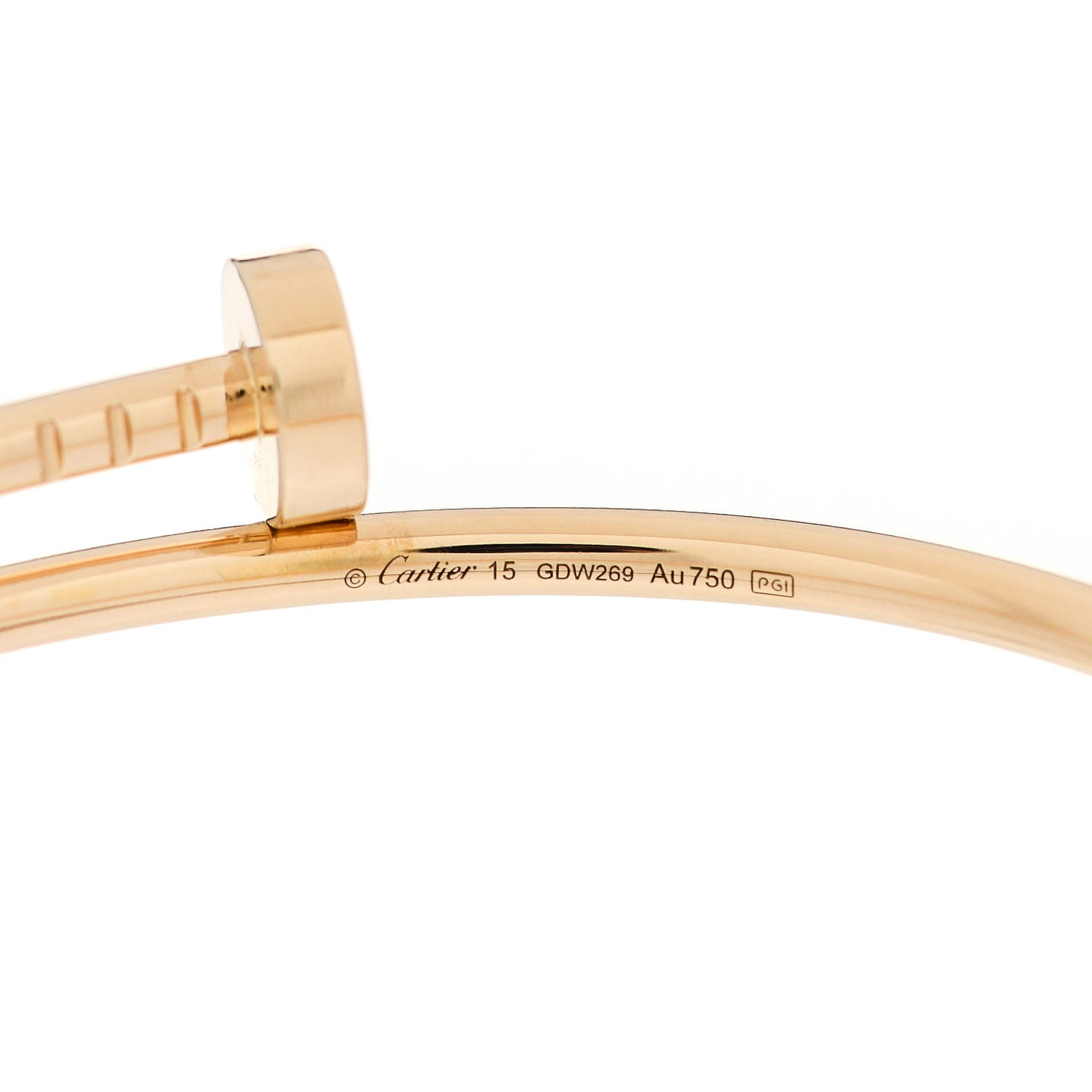 18K Yellow Gold Small Juste Un Clou Bracelet 15