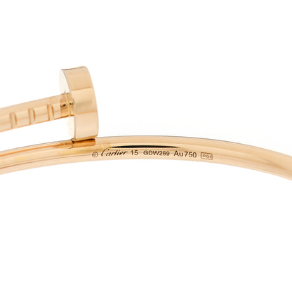 Cartier 18K Yellow Gold Small Juste Un Clou Bracelet 15 3 of 4