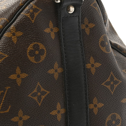 Louis Vuitton Monogram Macassar Keepall Bandouliere 55 11 of 13