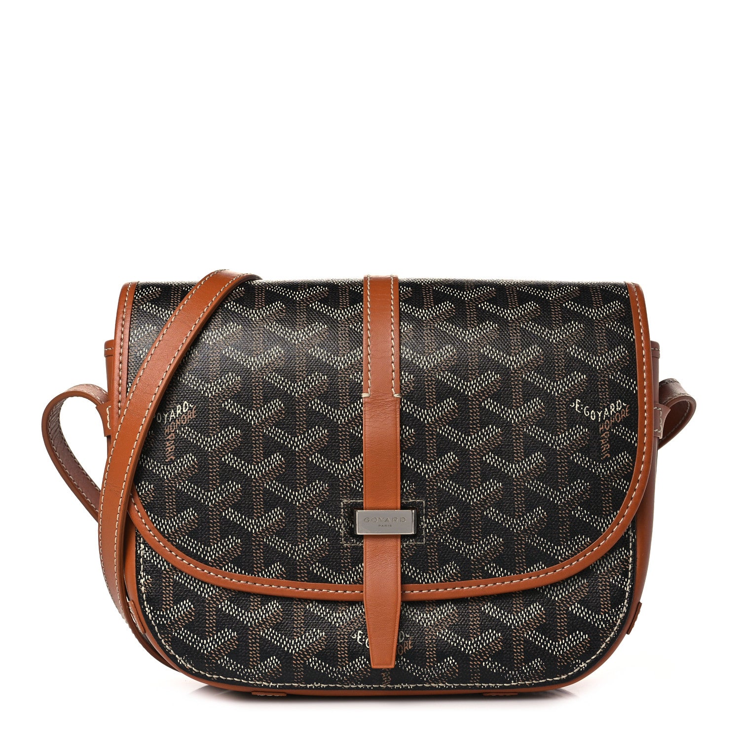 Goyard Goyardine Belvedere II PM Messenger Bag Black Gold 1 of 11