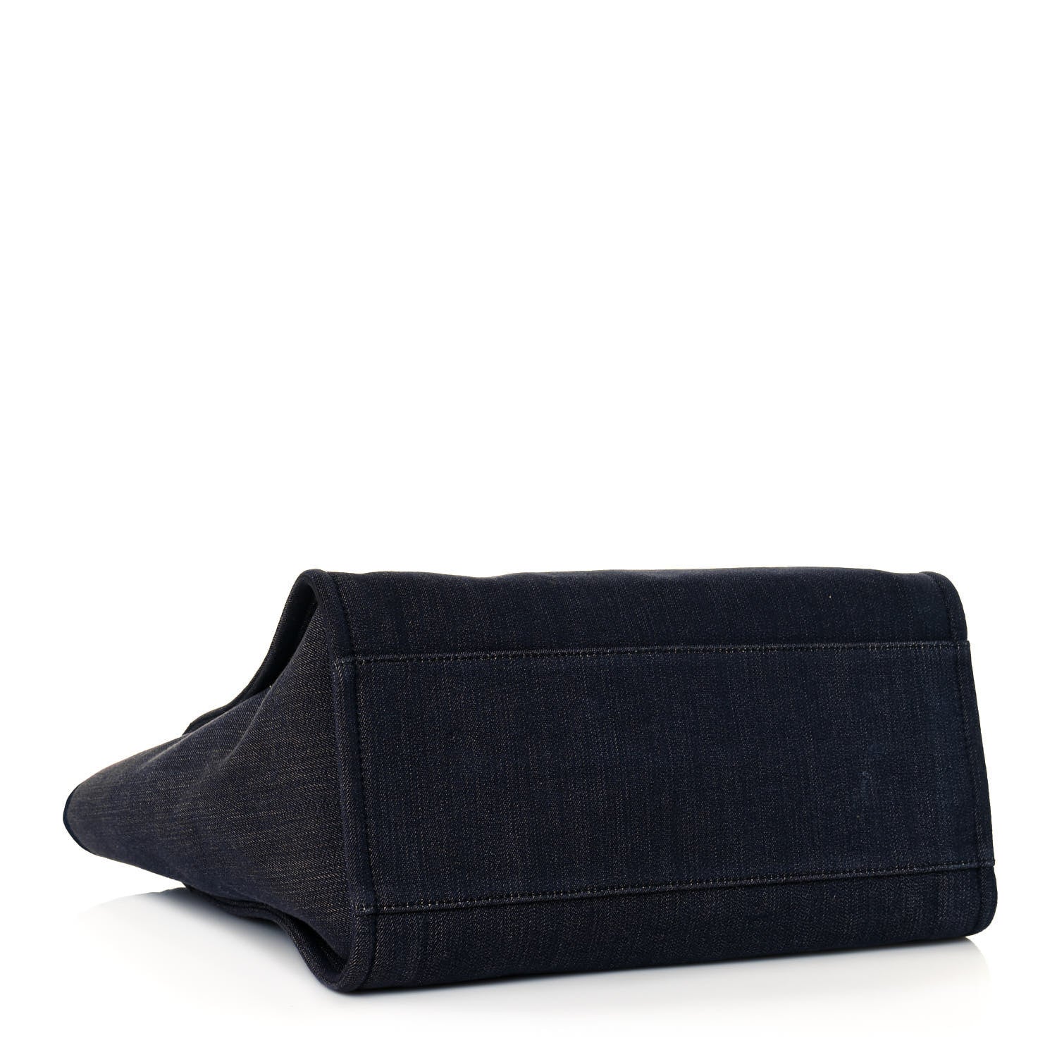 Chanel Denim Medium Deauville Tote Dark Blue 4 of 14