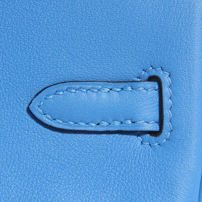 Hermes Swift Birkin 25 Bleu Paradis 16 of 21