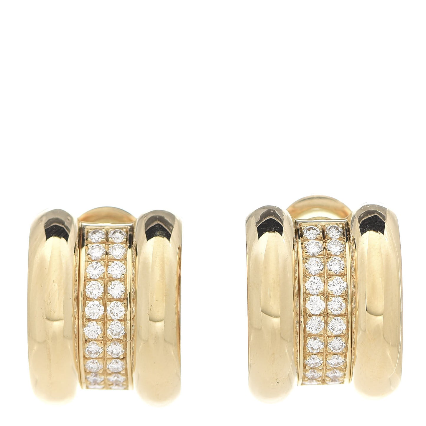 18K Yellow Gold Diamond La Strada Earrings