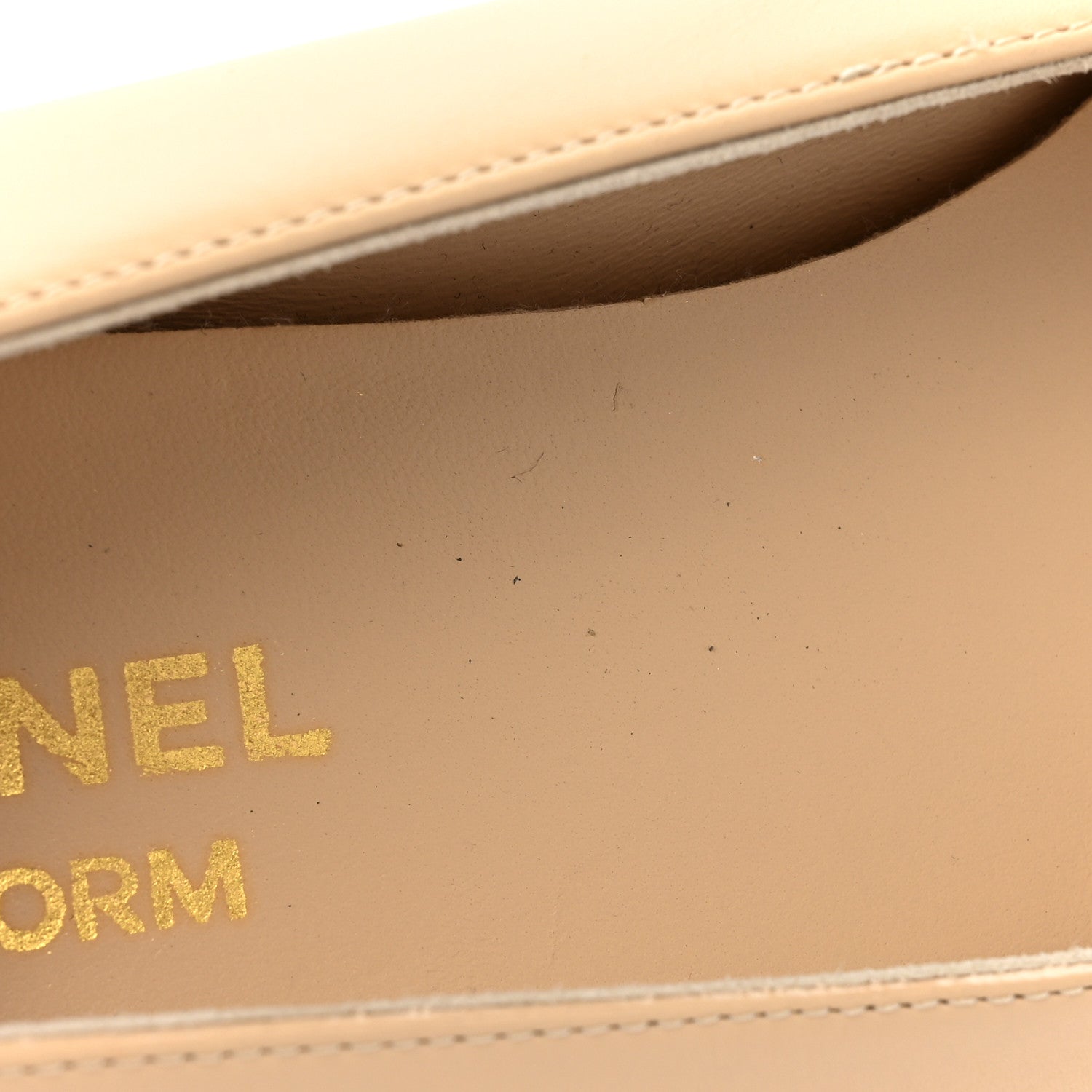 Chanel Lambskin Cap Toe CC Uniform Ballerina Flats 40 Beige Black 12 of 12