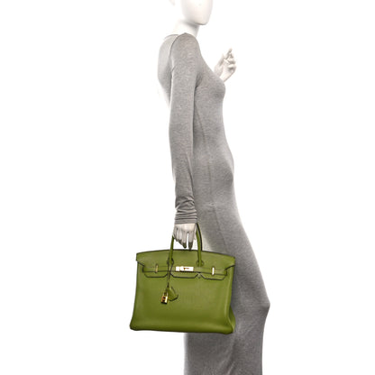 Hermes Togo Birkin 35 Vert Anis 2 of 10