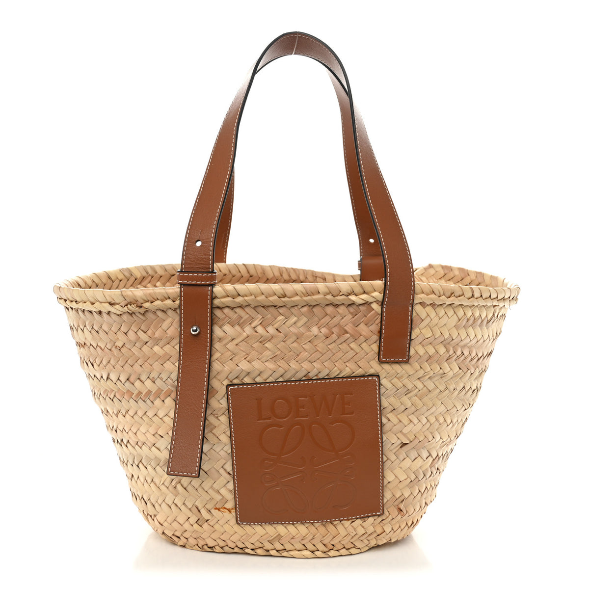 Loewe Raffia Basket Tote Bag Natural Tan 1 of 11