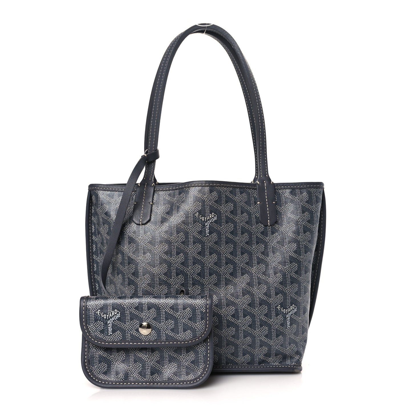 Goyardine Reversible Mini Anjou Grey