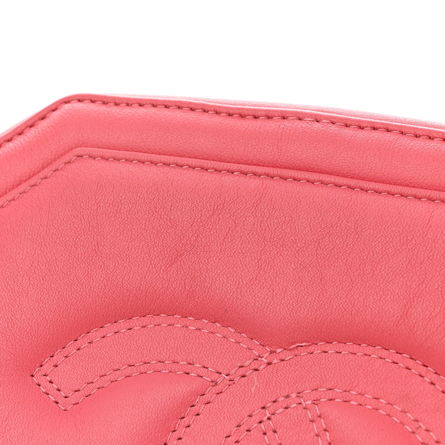 Lambskin CC Octagon Camera Case Pink