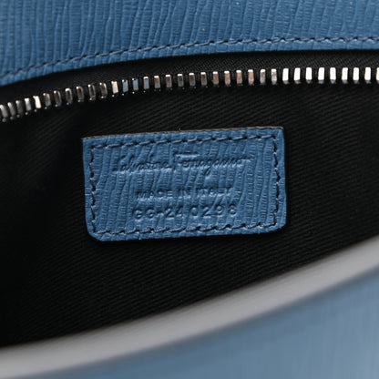 Salvatore Ferragamo Calfskin Wristlet Clutch Blue 6 of 6