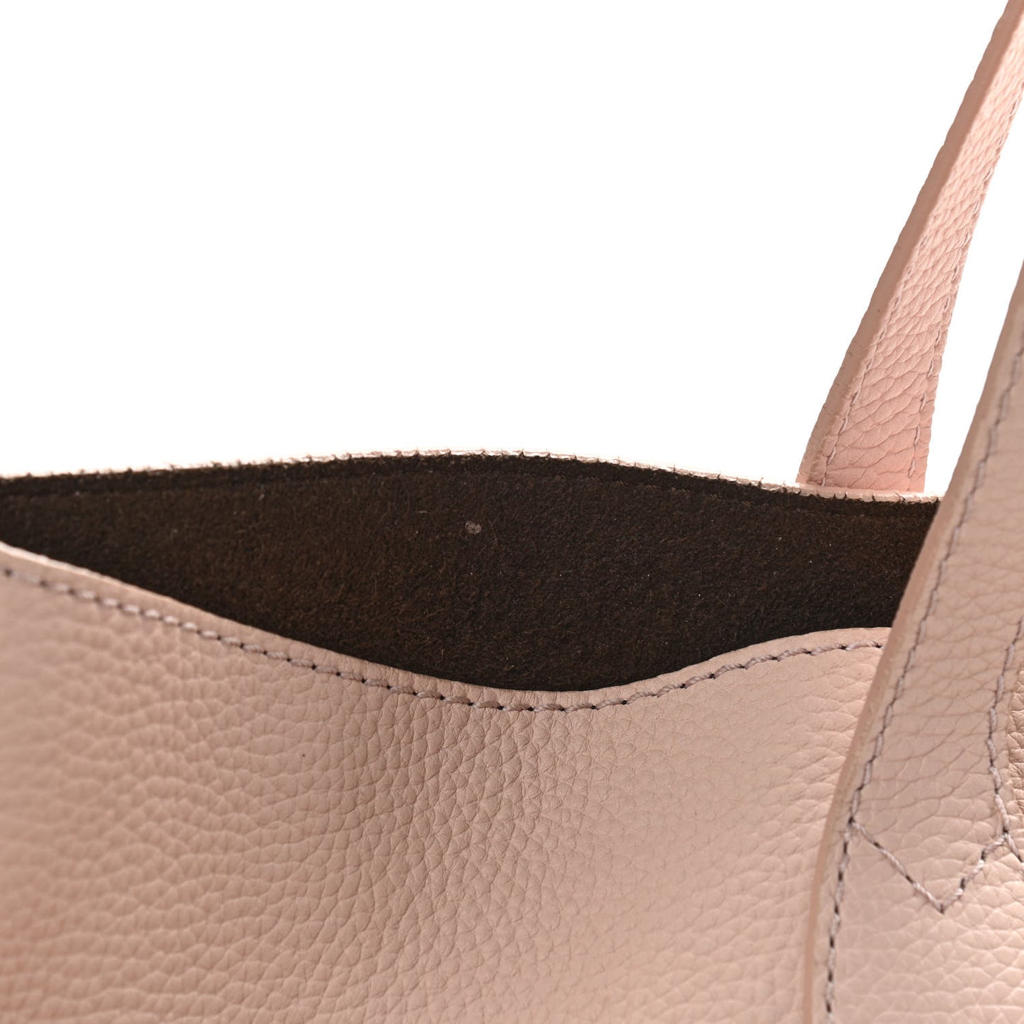Grainy Calfskin Remington Tote Pale Ash Rose