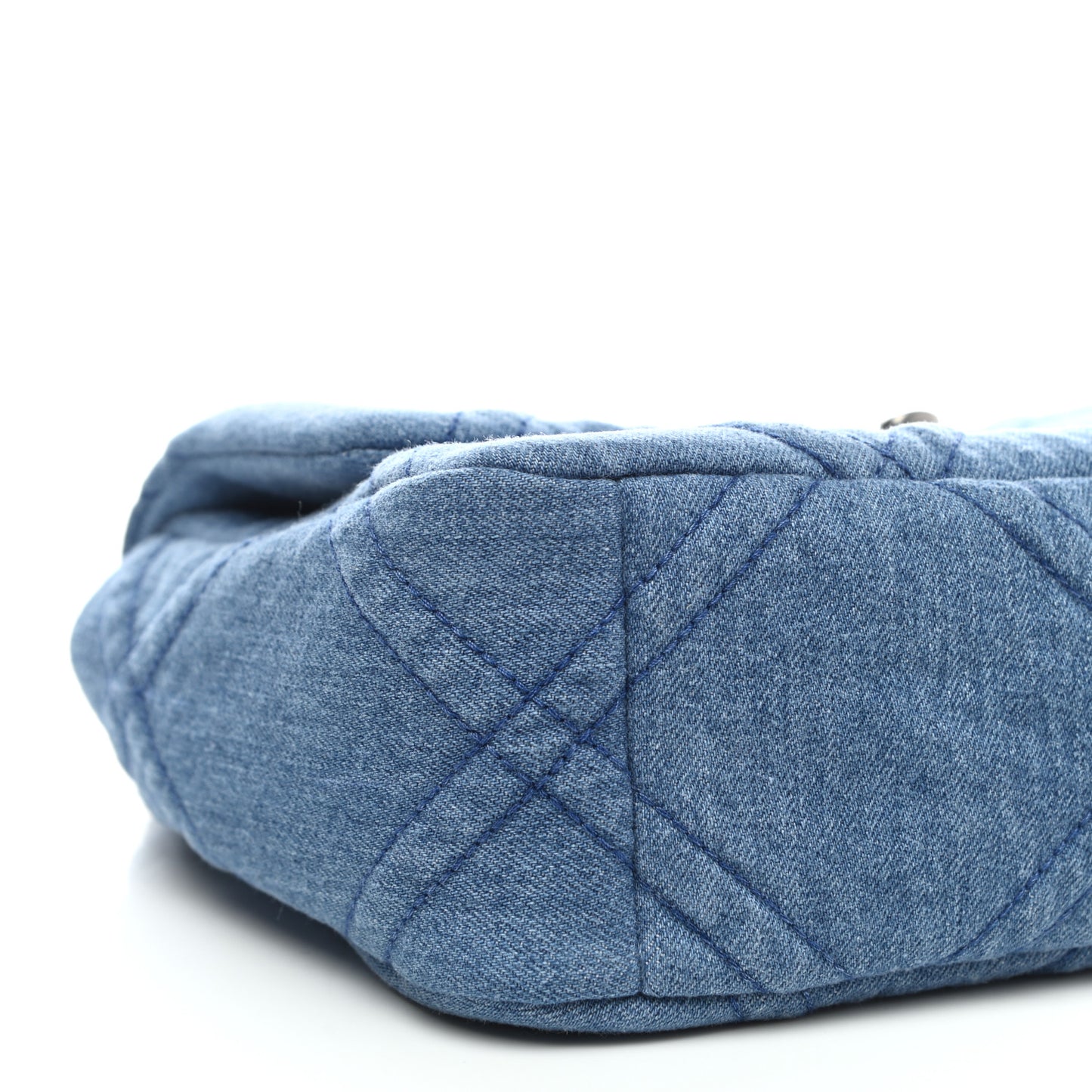 Denim Quilted Medium Chanel 19 Flap Blue