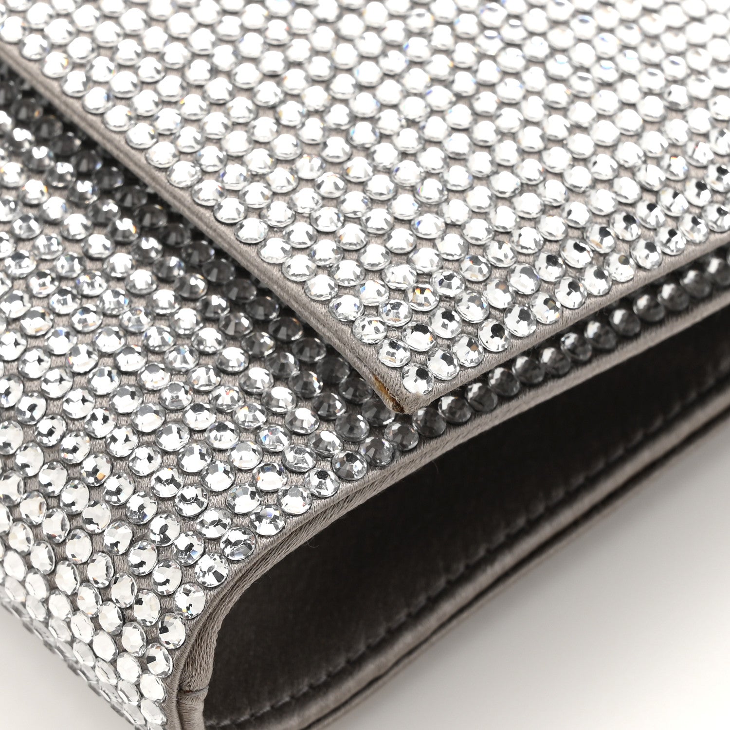 Judith Leiber Swarovski Crystal Ritz Fizz Clutch Champagne Silver 12 of 14