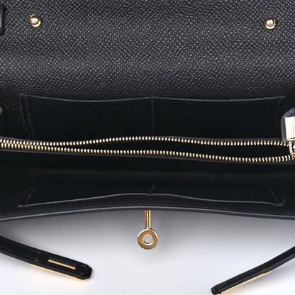 Hermes Epsom Kelly Wallet To Go Black 5 of 9