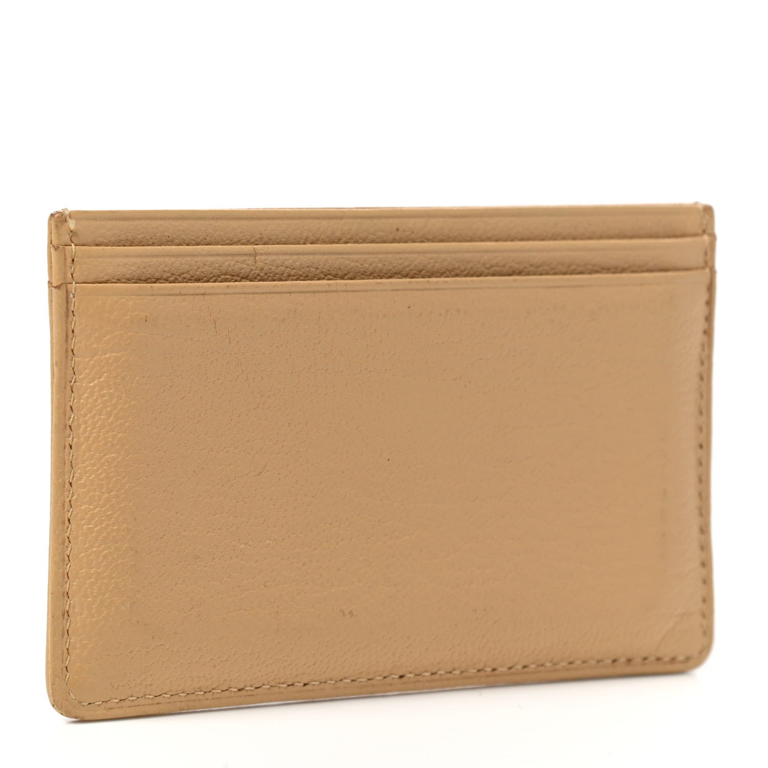 Chanel Goatskin CC Card Holder Beige 3 of 7