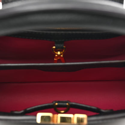 Louis Vuitton Taurillon Capucines BB Black 6 of 10