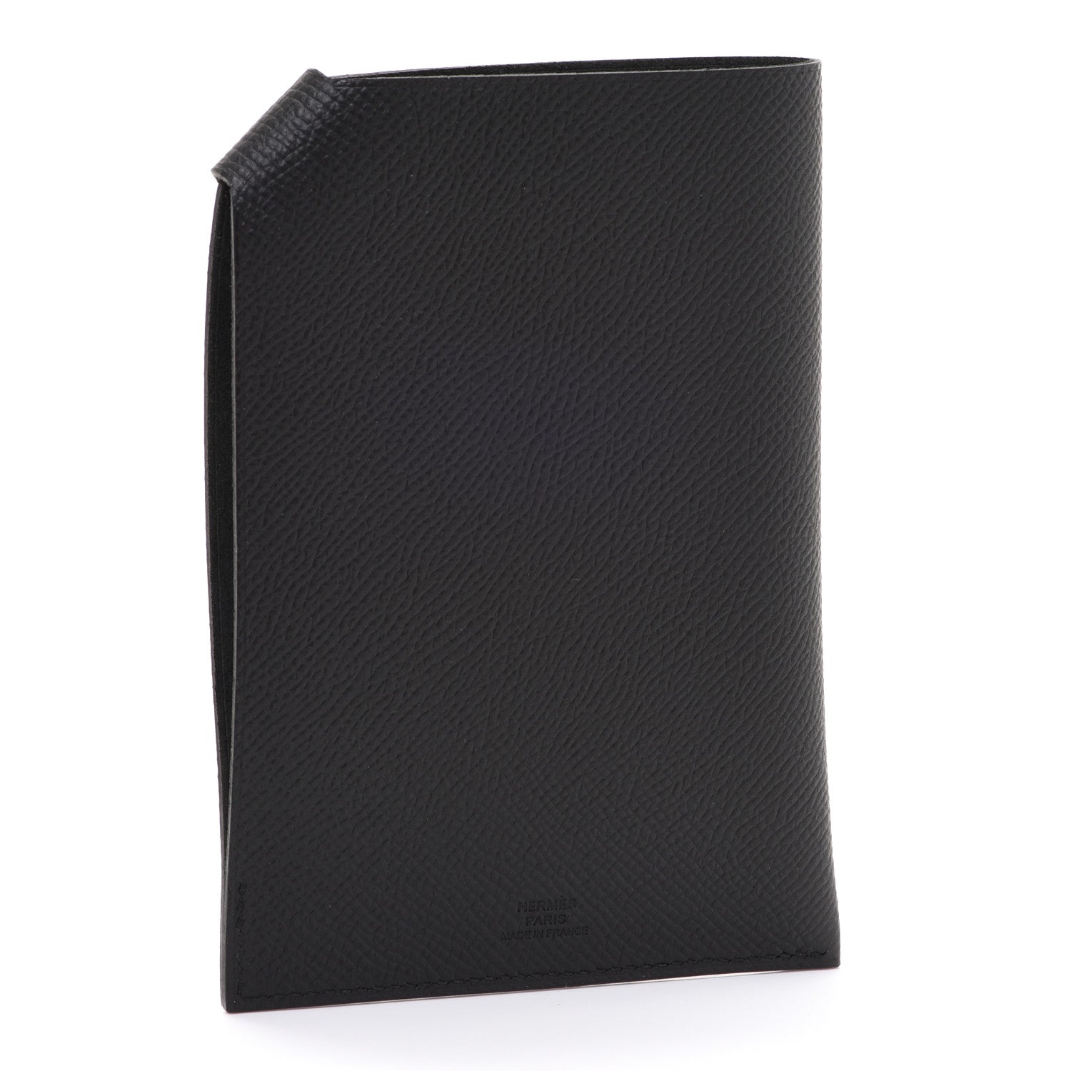 Hermes Epsom Tarmac Dot PM Passport Holder Black Bleu 3 of 8