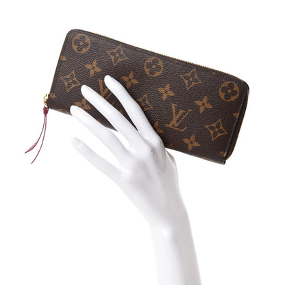 Louis Vuitton Monogram Clemence Wallet Fuchsia 2 of 9