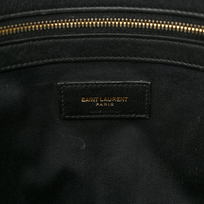 Saint Laurent Calfskin Large Manhattan Shopper Tote Black 6 of 16