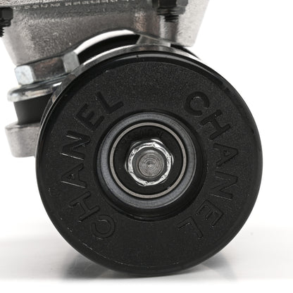 Chanel Lacquered Wood Logo Mini Cruiser Skateboard Black 5 of 6