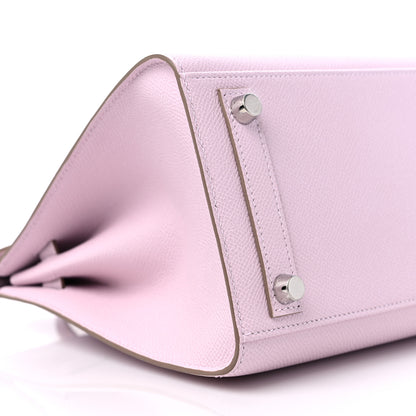 Hermes Epsom Birkin Sellier 25 Mauve Pale 8 of 10