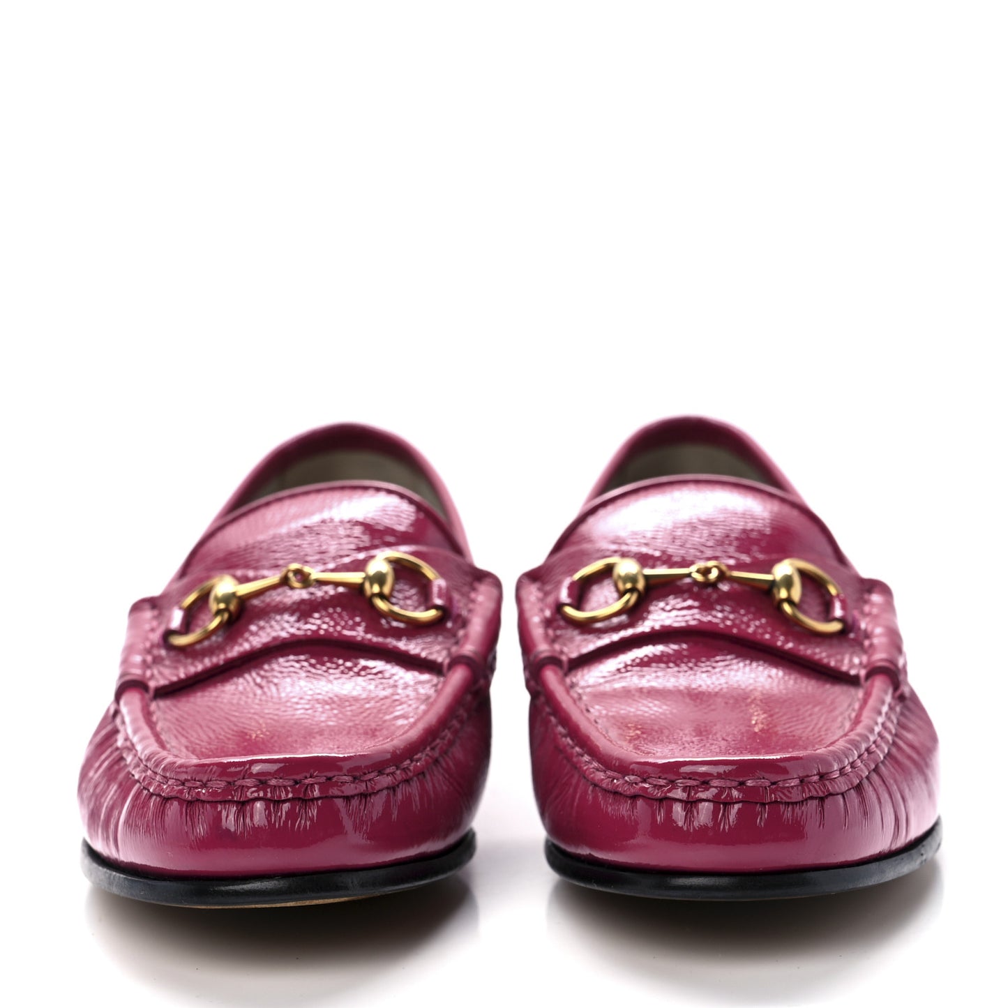 Vernice Naplack Womens 1953 Horsebit Loafers 37 Shocking Pink
